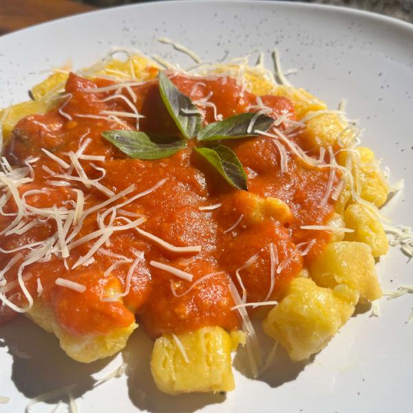 Gnocchi de Mandioquinha com Molho Marguerita (individual)