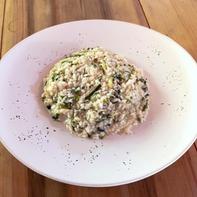 Risoto de Alho Poró
